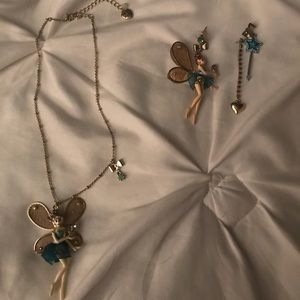 Betsy Johnston Fairy pendant and earrings